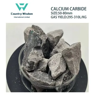 Gradd Diwydiant Cemegol Calsiwm Carbide 50-80mm 295L/Kg Nwy Asetylen